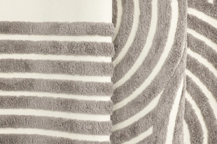 Geomeetrilise mustriga hall lühikarvaline vaip Nikita, 230×160 cm, polüester-puuvill, 19980-108 – 4