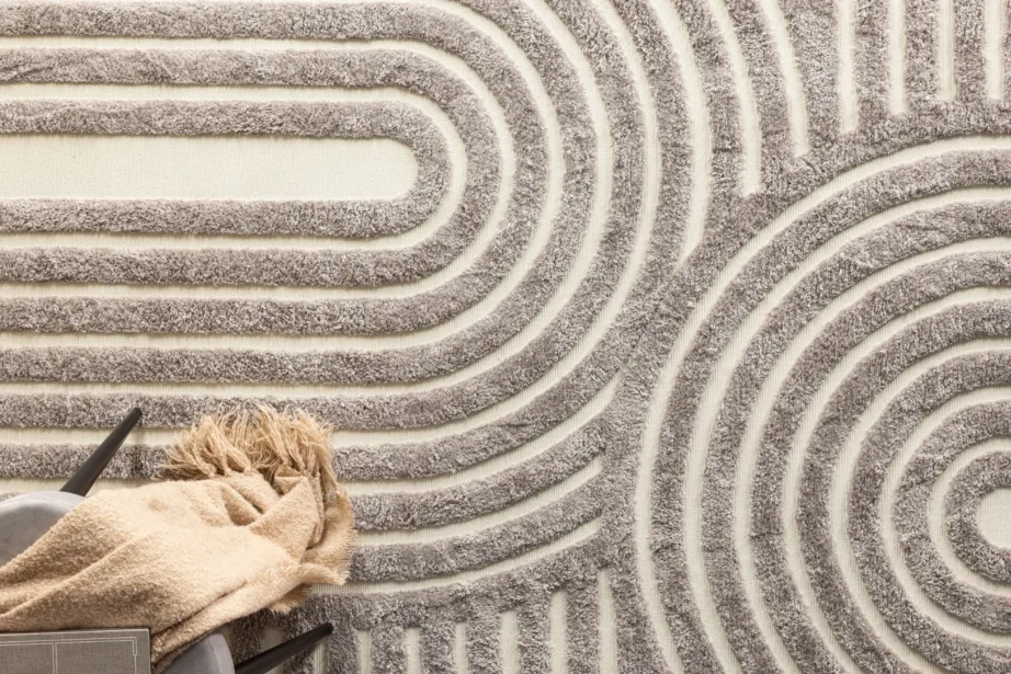 Geomeetrilise mustriga hall lühikarvaline vaip Nikita, 230×160 cm, polüester-puuvill, 19980-108 – 5