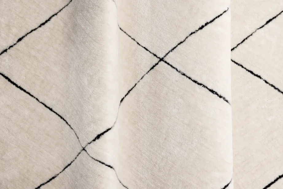 Patrik polüester-puuvillane valge rombmustriga vaip, 200 × 290 cm, 19985-110 – 4