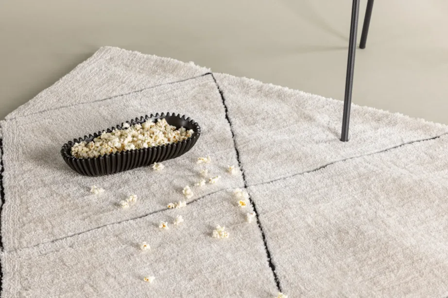 Patrik polüester-puuvillane valge rombmustriga vaip, 200 × 290 cm, 19985-110 – 5