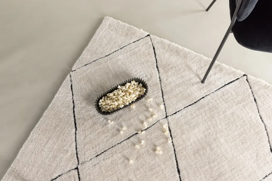 Patrik polüester-puuvillane valge rombmustriga vaip, 200 × 290 cm, 19985-110 – 6