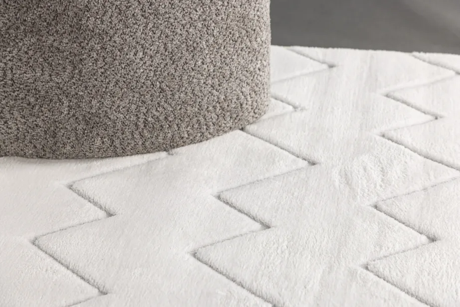 Valge polüestrist ristkülikukujuline vaip Fia, 290 × 200 cm, 19987-100 – 6