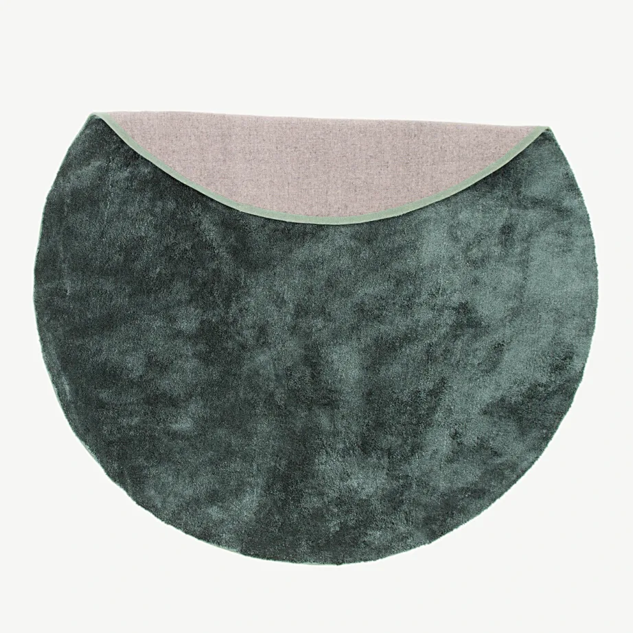 Ümmargune metsaroheline vaip Undra (Ø 200 cm, polüester-puuvill), 19988-334