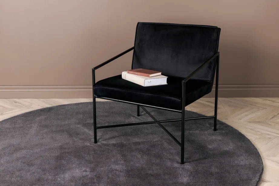 Undra tumehall ümmargune vaip (polüester-puuvill, ø200 cm), 19988-335 – 3