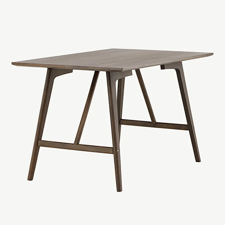 Tumepruun ristkülikukujuline söögilaud Kaseidon, MDF ja kummipuit, 120 × 80 cm - 19996-016