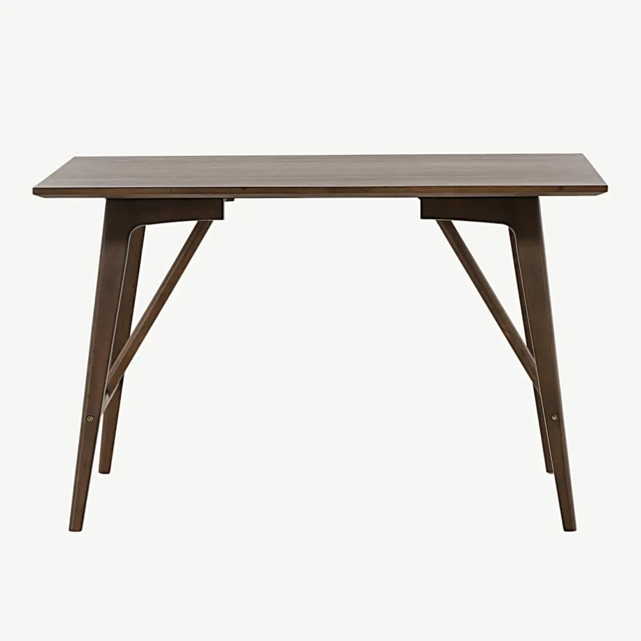 Tumepruun ristkülikukujuline söögilaud Kaseidon, MDF ja kummipuit, 120 × 80 cm, 19996-016 – 4