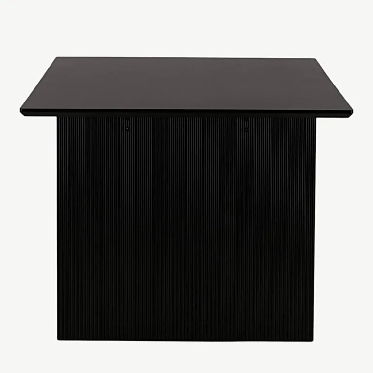 Must MDF-ist ristkülikukujuline söögilaud Vail, põhjamaise disainiga, 200x100 cm - 19996-250