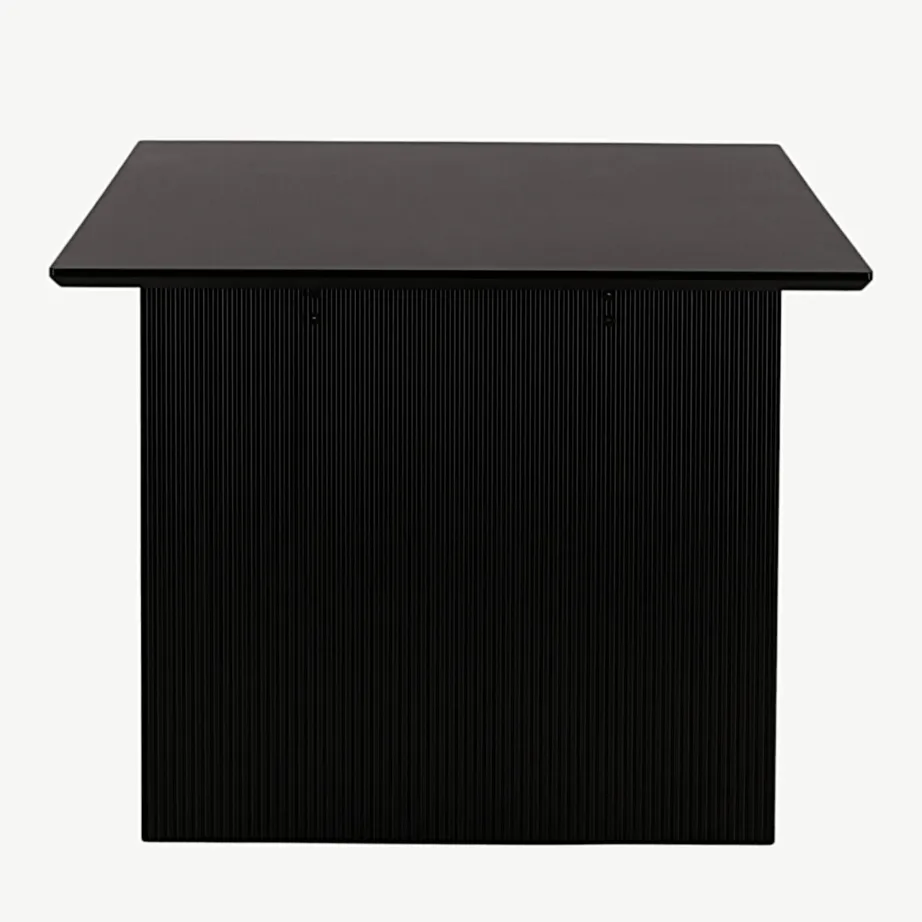 Must MDF-ist ristkülikukujuline söögilaud Vail, põhjamaise disainiga, 200×100 cm, 19996-250 – 2