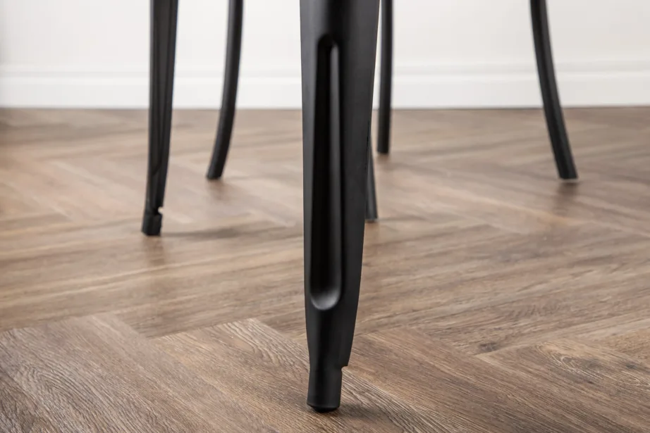 Pähklitooni söögilaud Tempe mustade metalljalgadega (140 × 80 cm), 19996-290 – 10