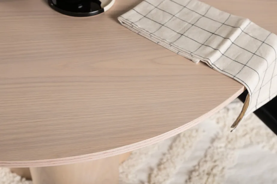 Olivia ümmargune söögilaud, valge peitsiga viimistletud (ø110 cm), 19996-420 – 10