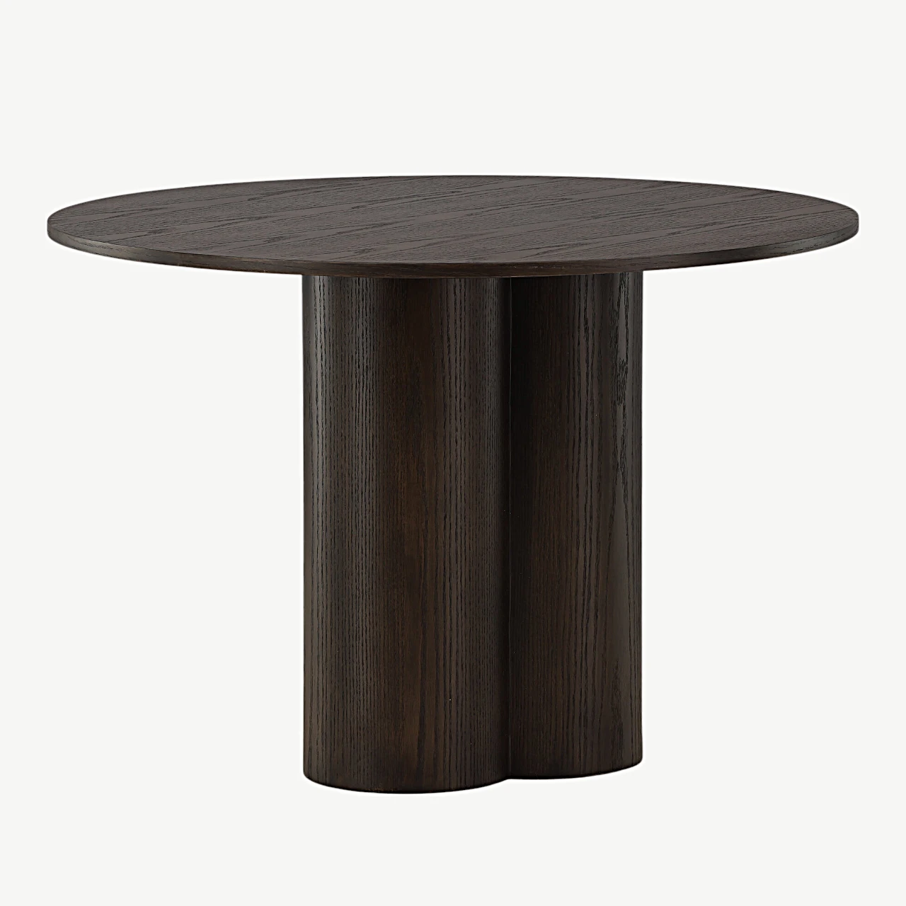 Ümar mokka toonis söögilaud Olivia, ø110 cm (MDF) - 19996-423