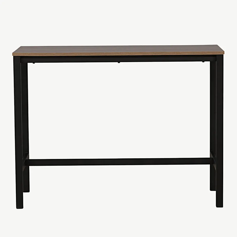 Pähklivärvi baarilaud Camden musta terasraamiga 120×60 cm, 19997-010 – 4