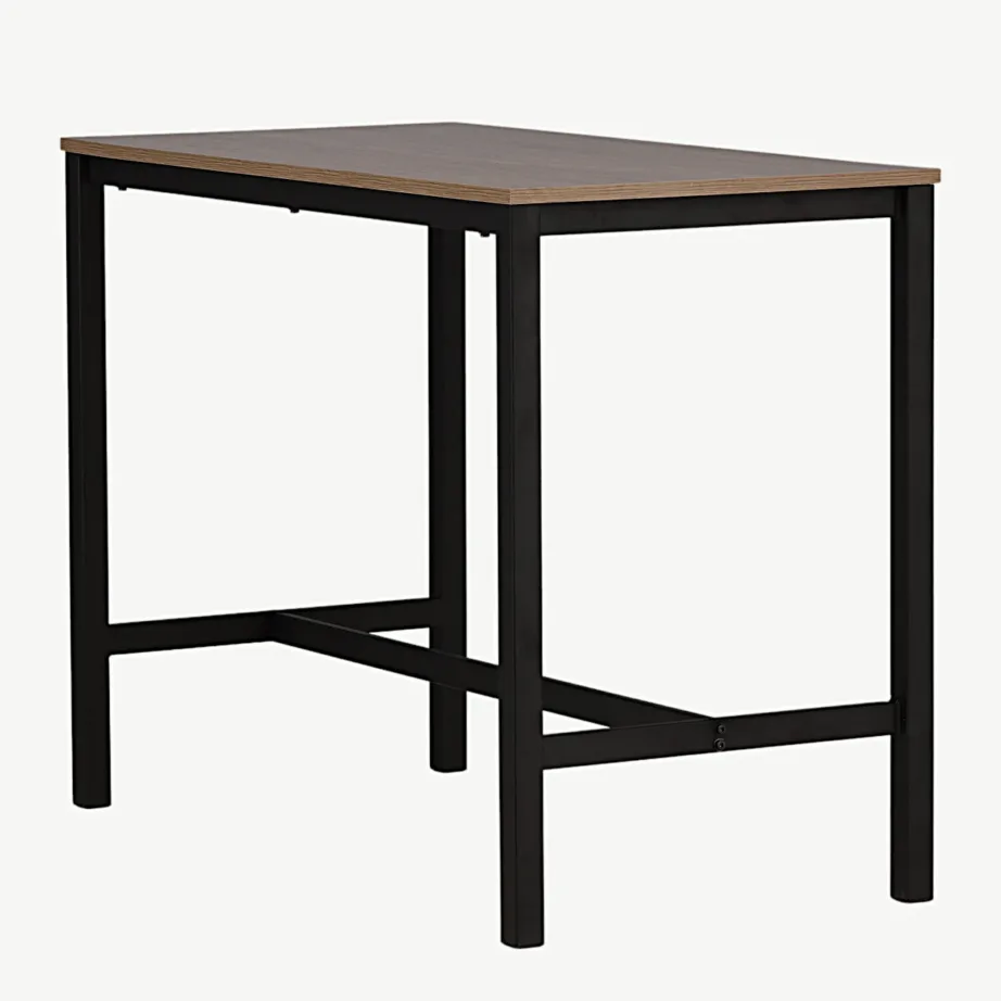 Pähklivärvi baarilaud Camden musta terasraamiga 120×60 cm, 19997-010 – 6