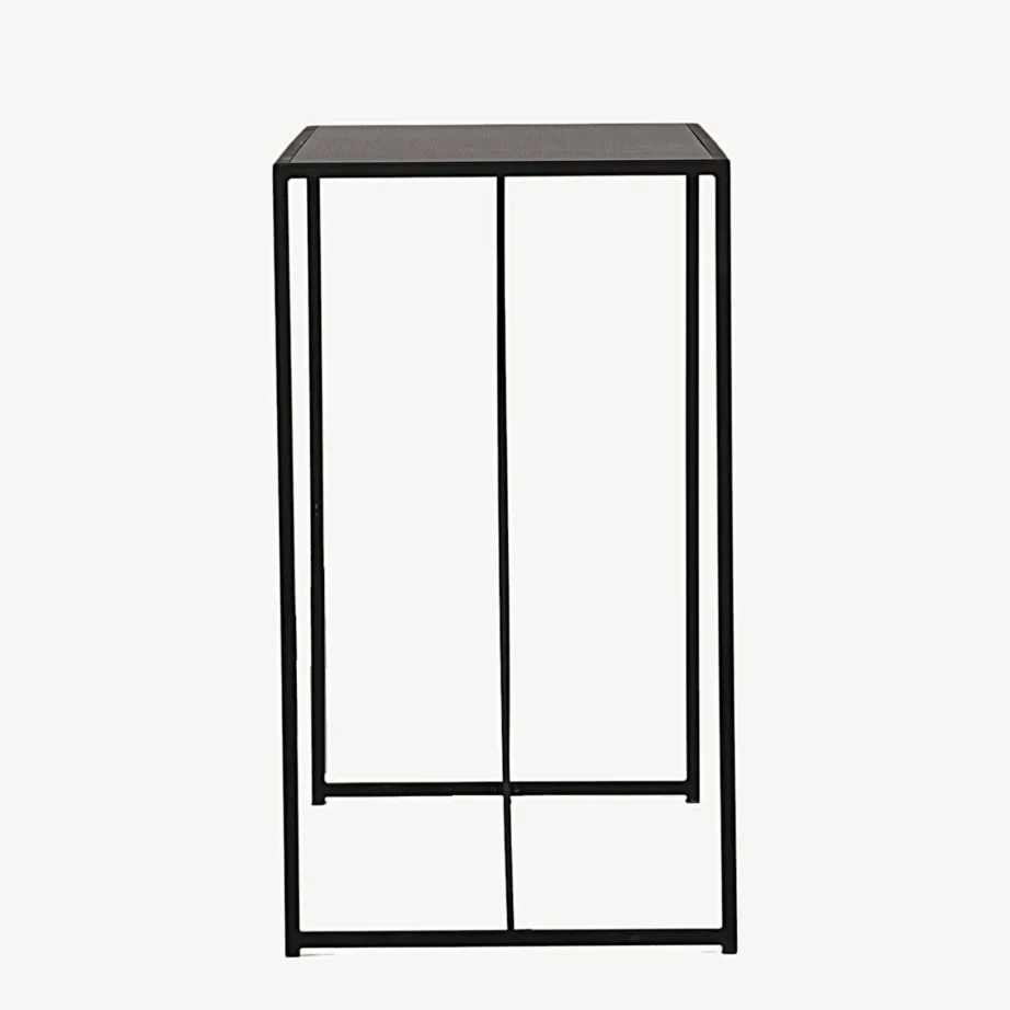 Must MDF-baarilaud Brea terasraamiga (120 × 60 cm), 19997-040 – 2