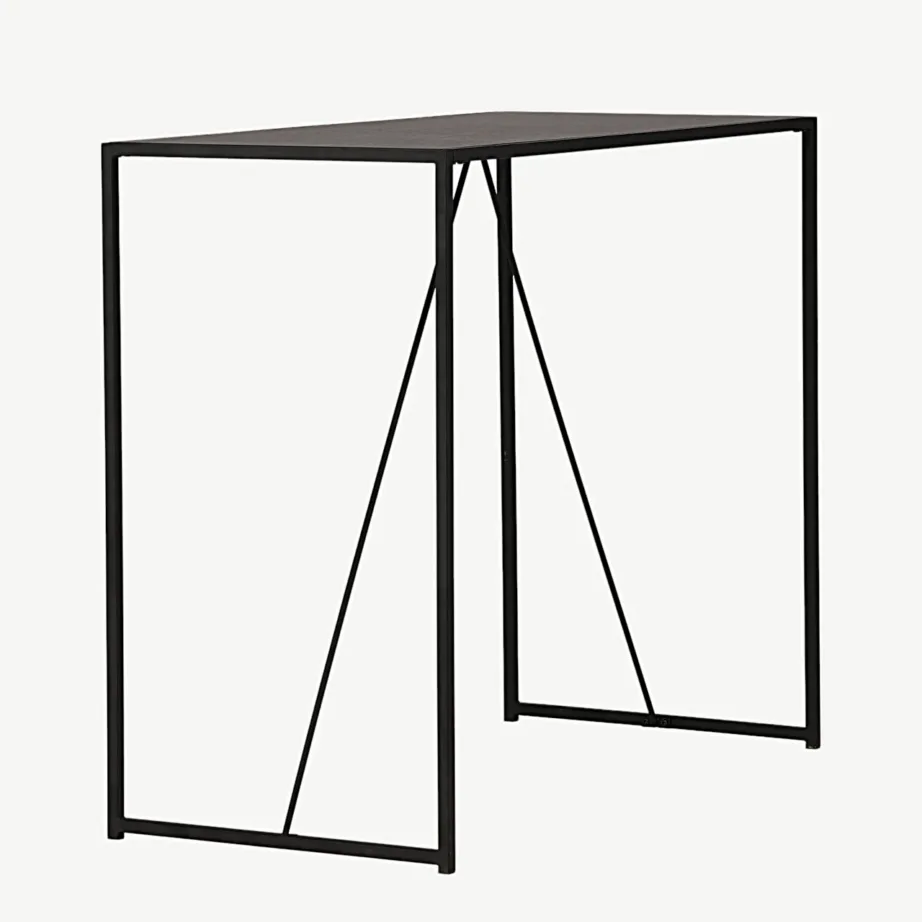 Must MDF-baarilaud Brea terasraamiga (120 × 60 cm), 19997-040 – 3