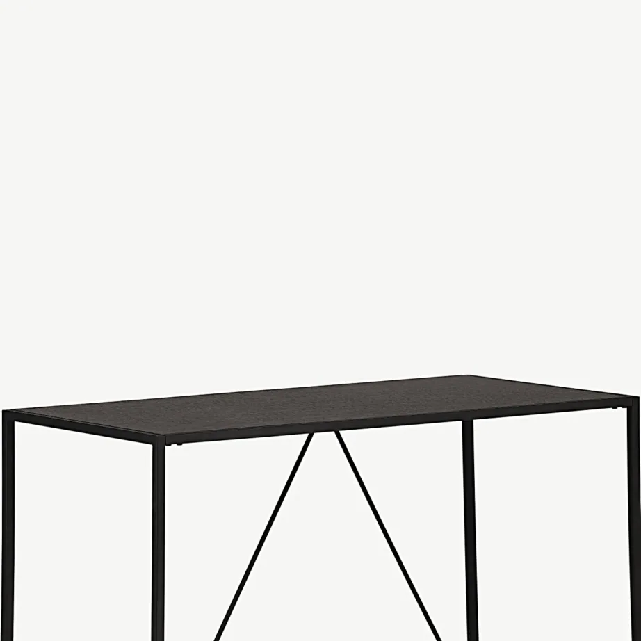 Must MDF-baarilaud Brea terasraamiga (120 × 60 cm), 19997-040 – 4