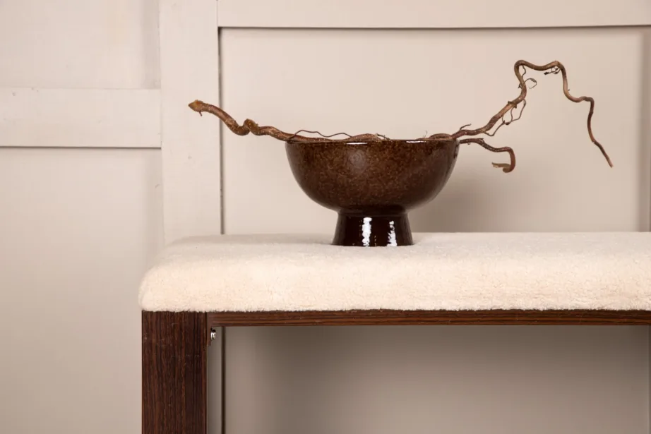 Chester pink, pähklipruun teras, valge buklee-kangas, 19999-014 – 9