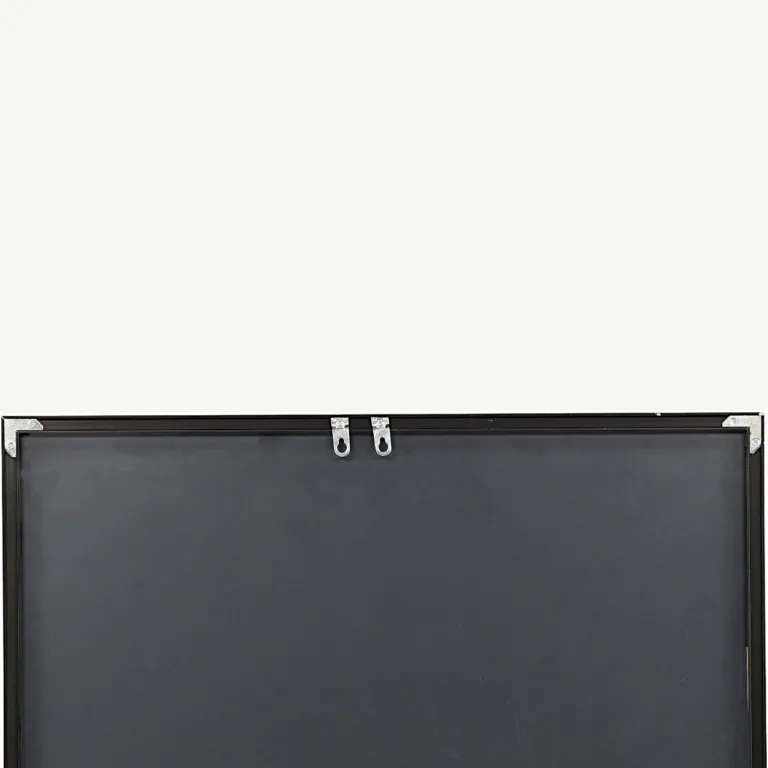 Suur tööstusliku disainiga peegel Lake, matt must raam, 67 × 193 cm - 19999-020