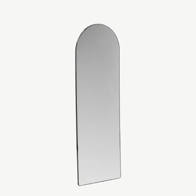 Suur ümaratipuline musta raamiga peegel Sarasota, 193 × 66 cm - 19999-051