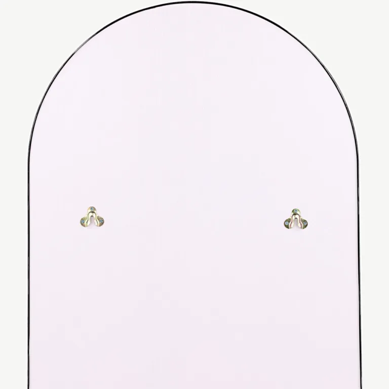 Suur ümaratipuline musta raamiga peegel Sarasota, 193 × 66 cm - 19999-051