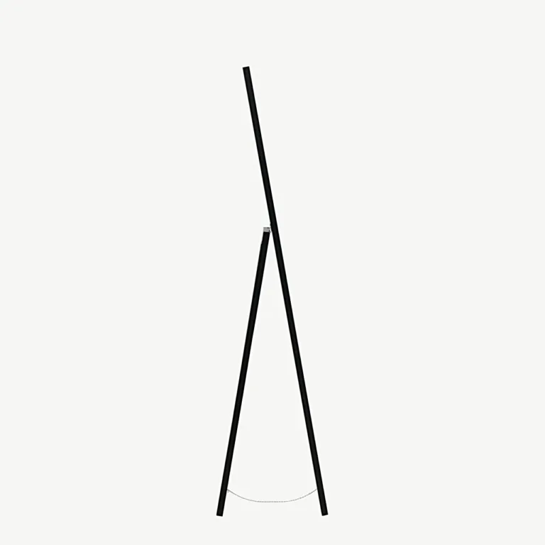 Pikliku musta MDF-raamiga peegel Sebring, 55 × 170 cm - 19999-111