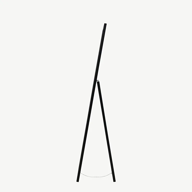 Pikliku musta MDF-raamiga peegel Sebring, 55 × 170 cm - 19999-111