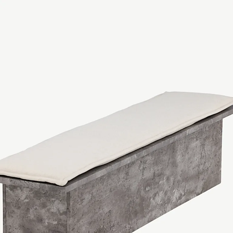 Tööstusliku stiili hall pink Kellogg linase istmepadjaga, 160 cm - 19999-120