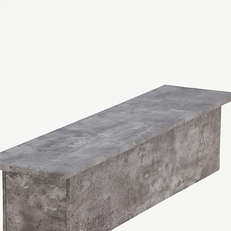 Tööstusliku stiili hall pink Kellogg linase istmepadjaga, 160 cm - 19999-120