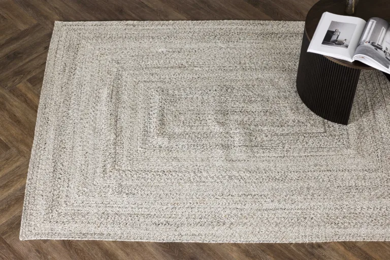 Beež-pruun punutud elutoa vaip Petra 230 × 160 cm (PET) - 20007-123