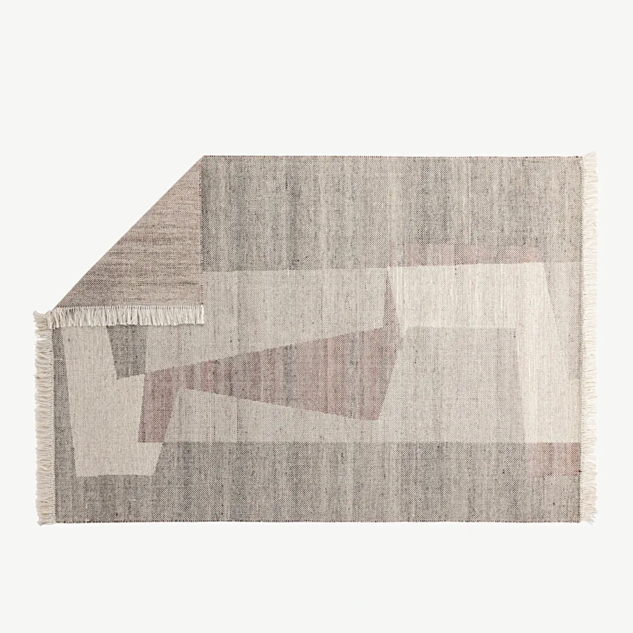 Abstraktse mustriga beež-hall villasegu elutoa vaip Rio, 230×160 cm, 20019-102