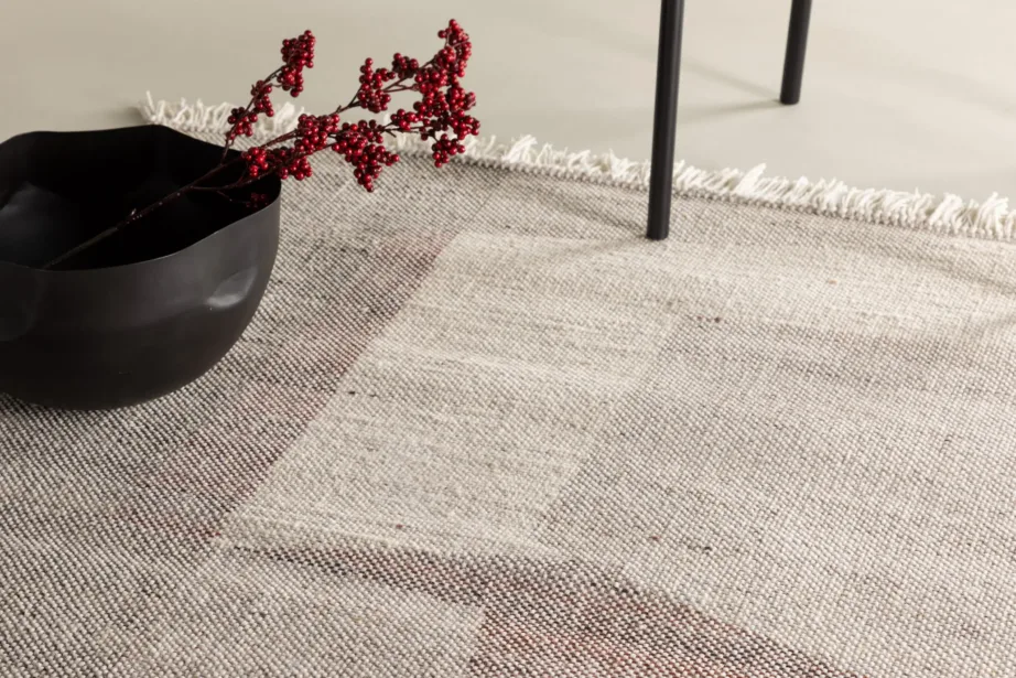 Abstraktse mustriga beež villasegune vaip Rio, 290 × 200 cm (punased aktsendid), 20020-102 – 5