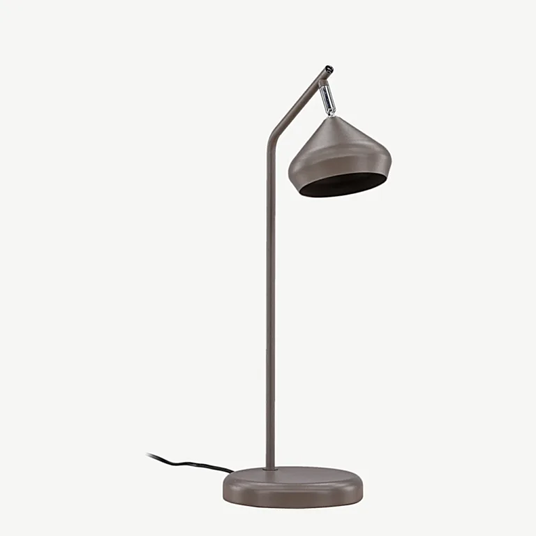 Terasest mokkatooni lauavalgusti Isaberg lülitiga, 52 cm - 20021-101