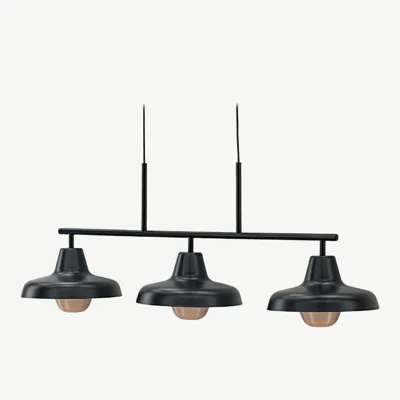 Kolmene mattmust ripplamp Stöten vasksed detailidega, reguleeritav kõrgus - 20023-100