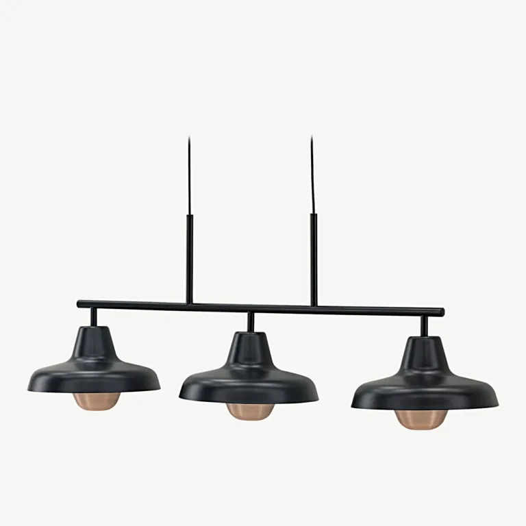 Kolmene mattmust ripplamp Stöten vasksed detailidega, reguleeritav kõrgus - 20023-100