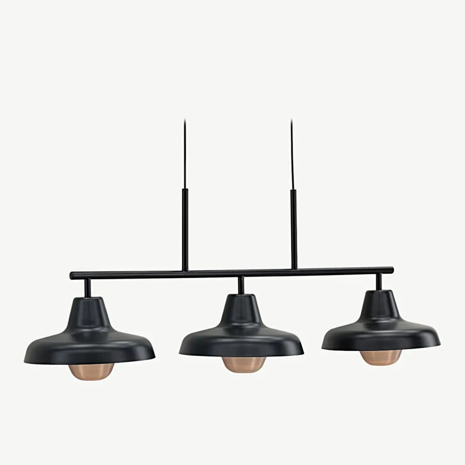 Kolmene mattmust ripplamp Stöten vasksed detailidega, reguleeritav kõrgus, 20023-100 – 4