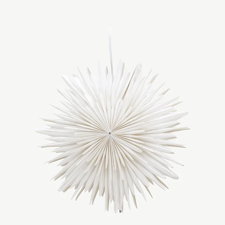 Valge tähekujuline paberist rippvalgusti Sälen, 35 cm - 20030-101