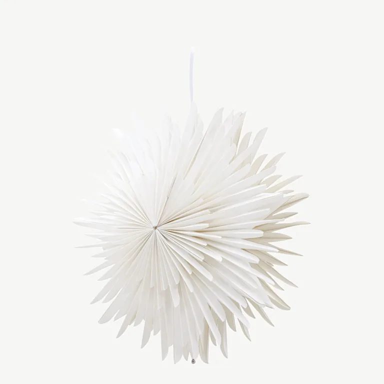 Valge tähekujuline paberist rippvalgusti Sälen, 35 cm - 20030-101
