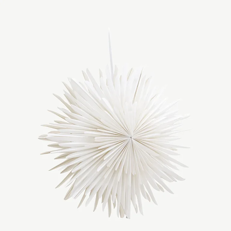 Valge tähekujuline paberist rippvalgusti Sälen, 35 cm - 20030-101