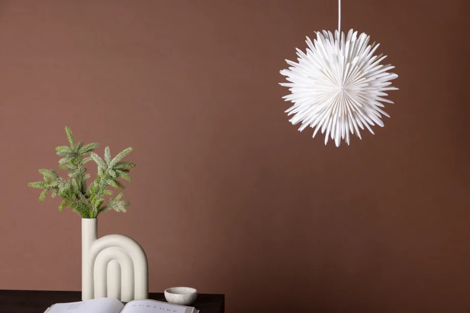 Valge tähekujuline paberist rippvalgusti Sälen, 35 cm, 20030-101 – 5