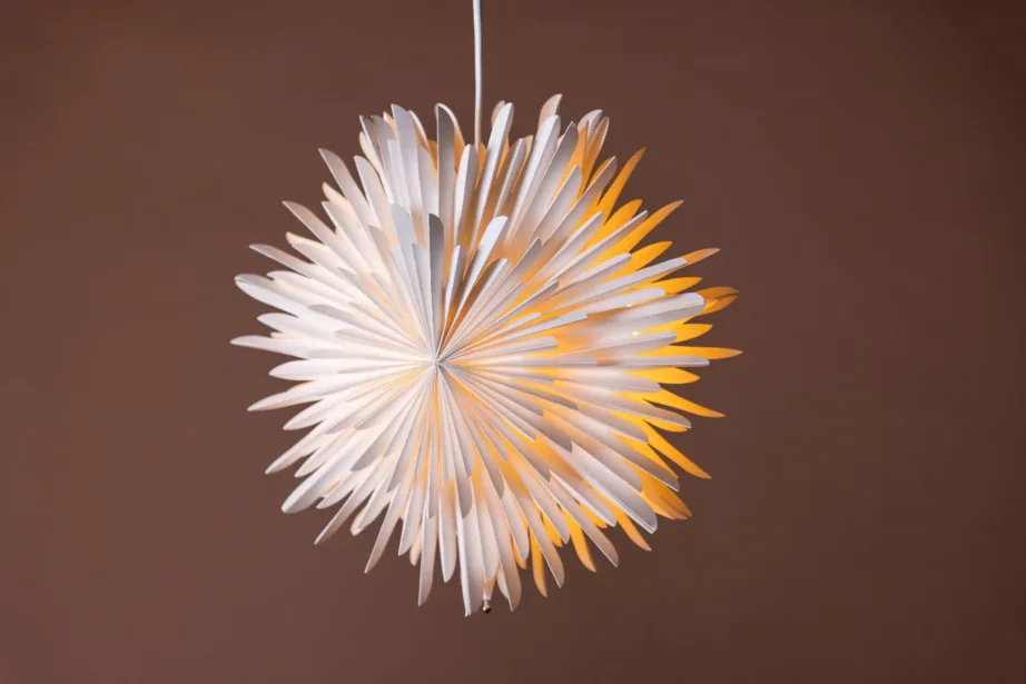 Valge tähekujuline paberist rippvalgusti Sälen, 35 cm, 20030-101 – 7