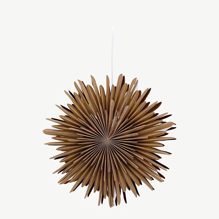 Säleni pruuni paberist rippvalgusti, 35 cm (valge juhtmega) - 20030-103