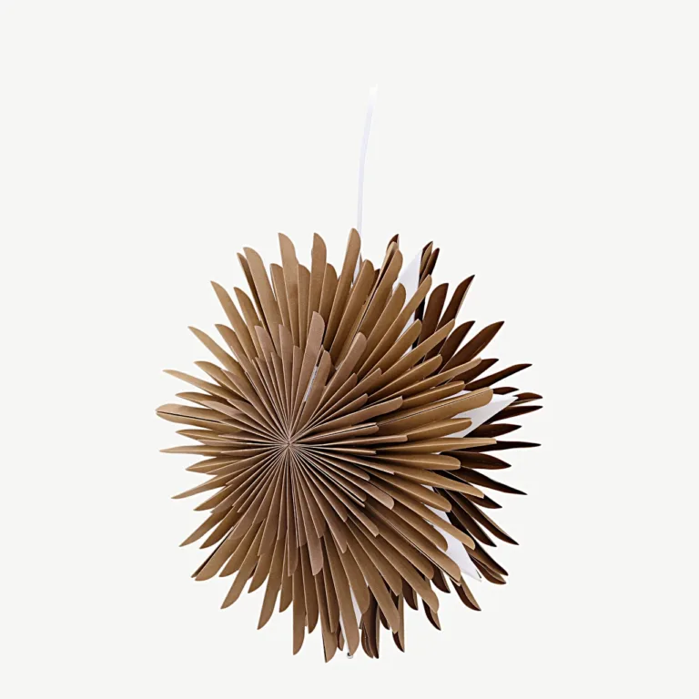 Säleni pruuni paberist rippvalgusti, 35 cm (valge juhtmega) - 20030-103