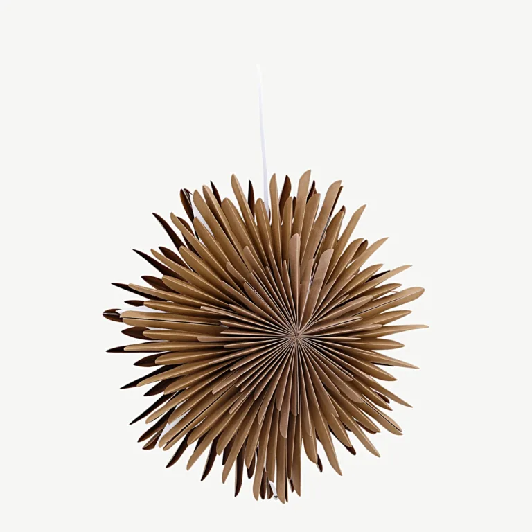 Säleni pruuni paberist rippvalgusti, 35 cm (valge juhtmega) - 20030-103
