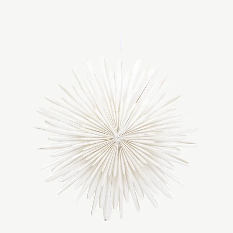 Valgest paberist tähekujuline rippvalgusti Sälen (ø46 cm) - 20031-101