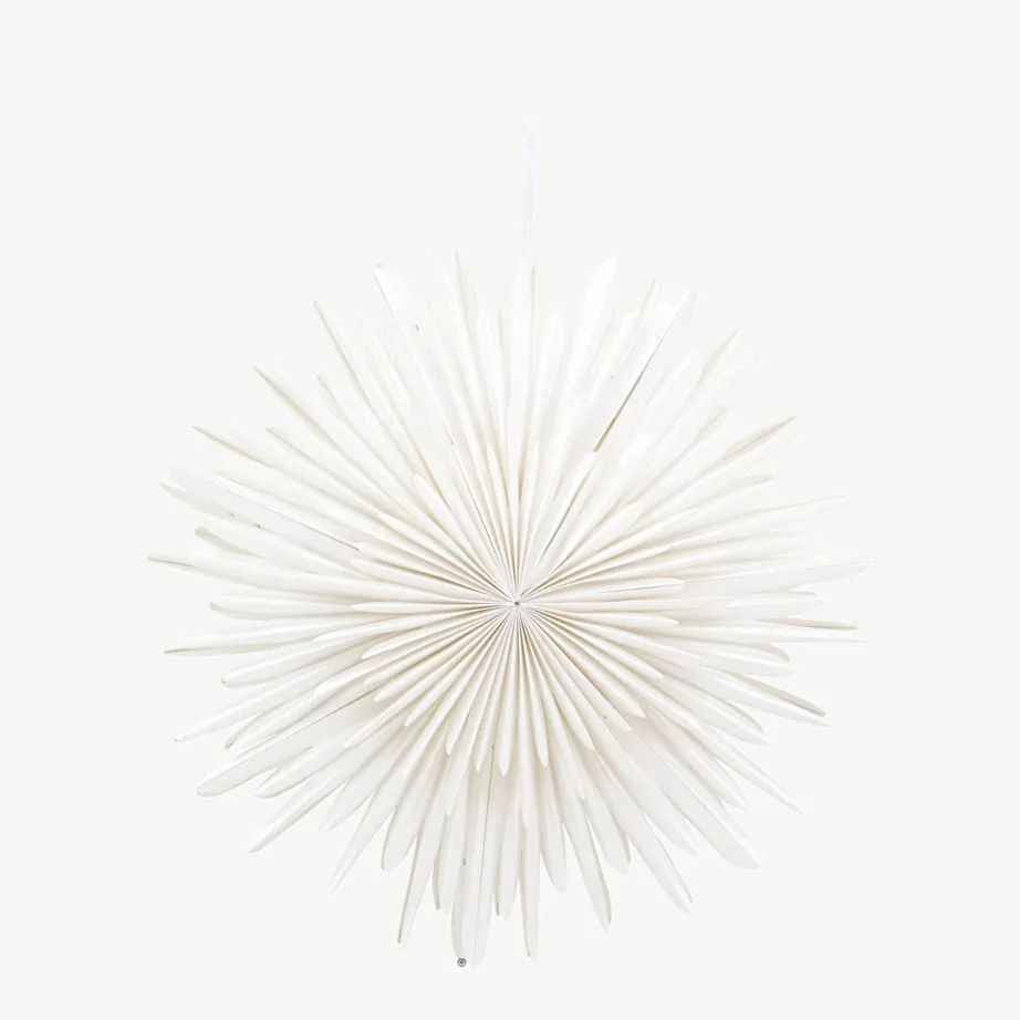 Valgest paberist tähekujuline rippvalgusti Sälen (ø46 cm), 20031-101 – 3