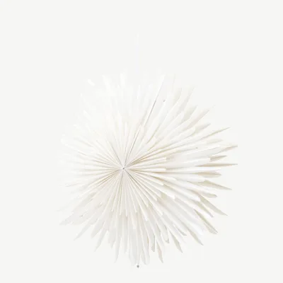 Valgest paberist tähekujuline rippvalgusti Sälen (ø46 cm) - 20031-101