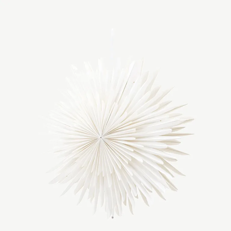 Valgest paberist tähekujuline rippvalgusti Sälen (ø46 cm) - 20031-101