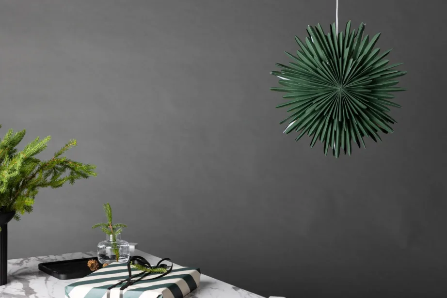 Roheline pabertähekujuline ripplamp Sälen, 46 cm, 20031-104 – 5