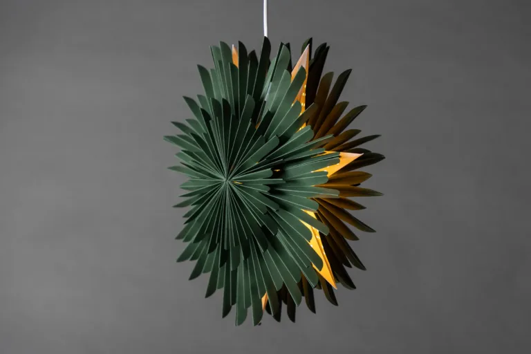 Roheline pabertähekujuline ripplamp Sälen, 46 cm - 20031-104