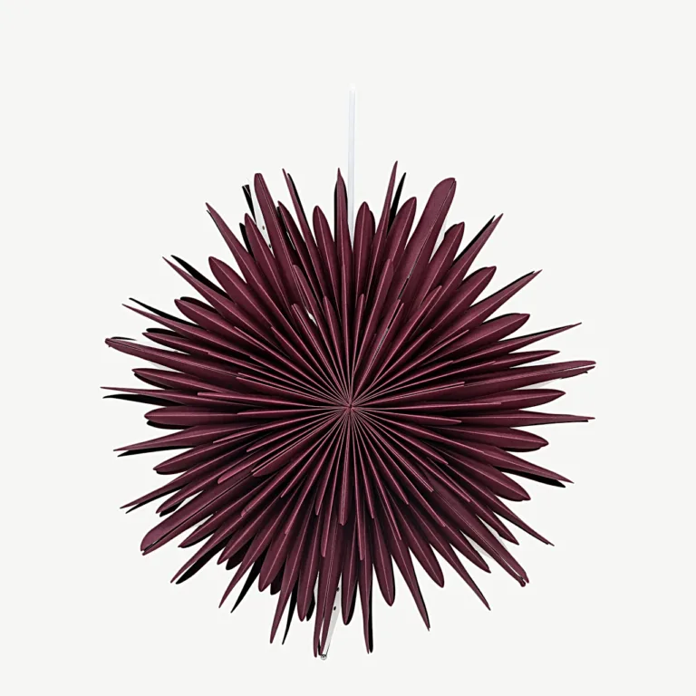 Tumedapunane paberist rippvalgusti Sälen, 46 cm, valge juhtmega - 20031-112